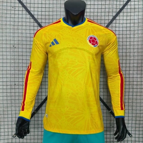 25-26 Colombia Home Long Sleeve Soccer Jerseys